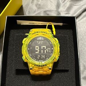 Invicta Vibrant Yellow Chrono Smartwatch